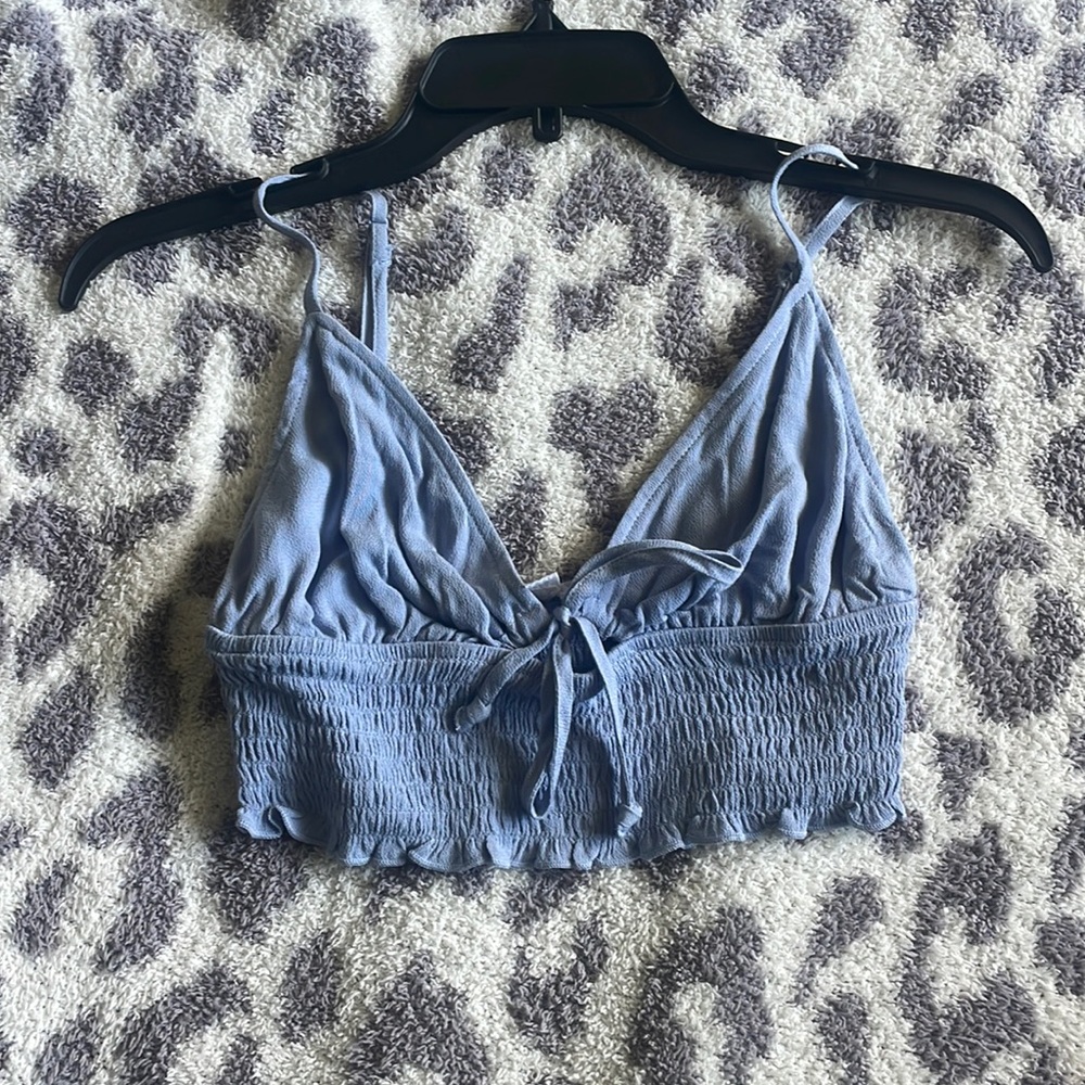 Garage Light Blue Cropped Tank